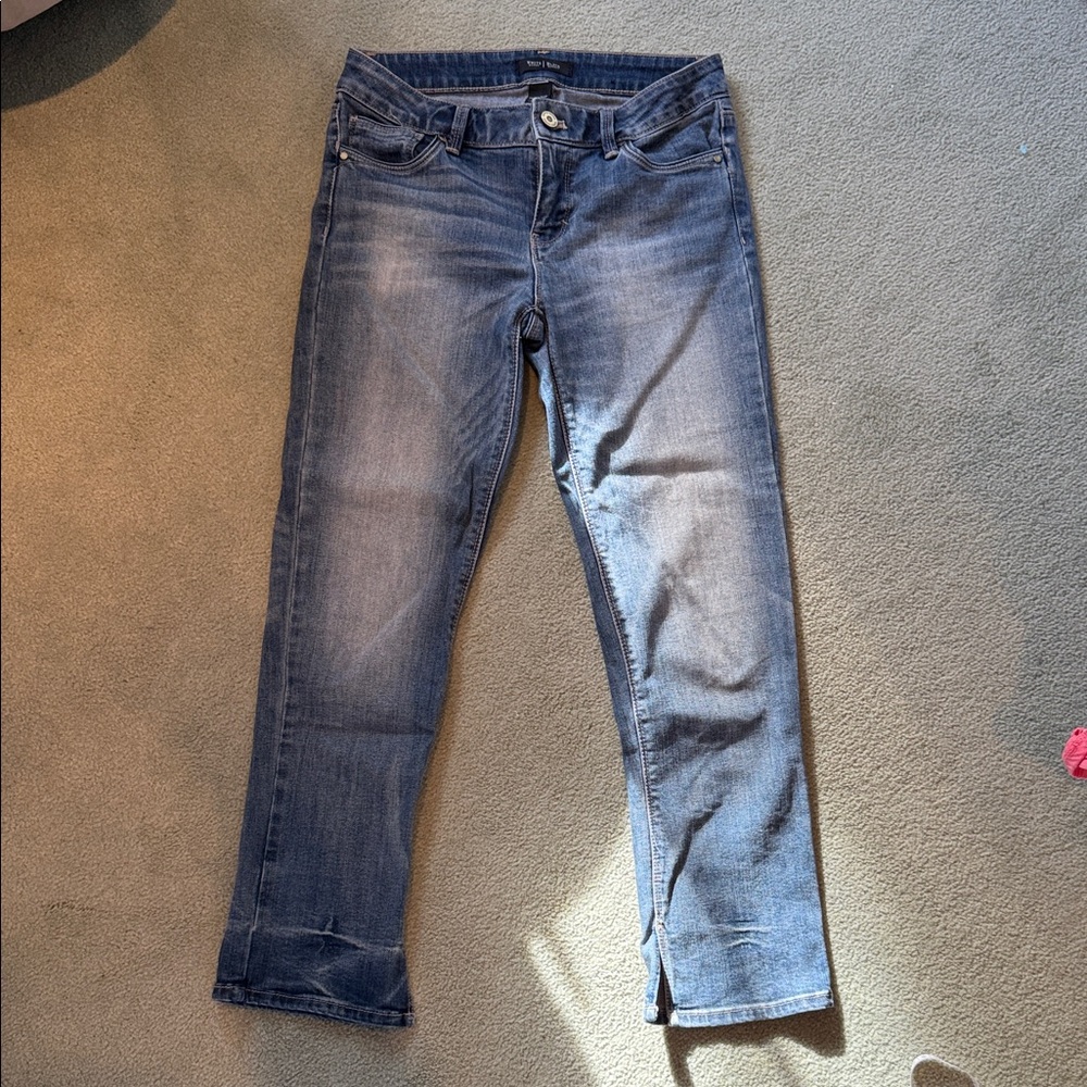 WHBM The Slim Crop Jeans size 2 Regular length
